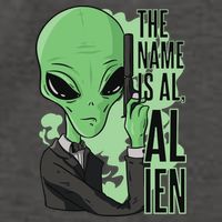 The Name Is Alien Funny Spy Cartoon Vector Backpack