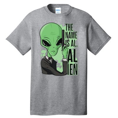 The Name Is Alien Funny Spy Cartoon Tall T-Shirt