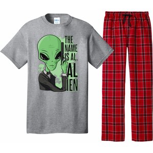 The Name Is Alien Funny Spy Cartoon Pajama Set