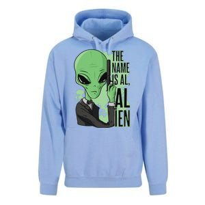 The Name Is Alien Funny Spy Cartoon Unisex Surf Hoodie