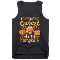 Thanksgiving Nurse I Care For The Cutest Little Pumpkins Tank Top