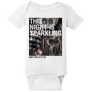 This Night Is Sparkling Disco Ball Retro Baby Bodysuit