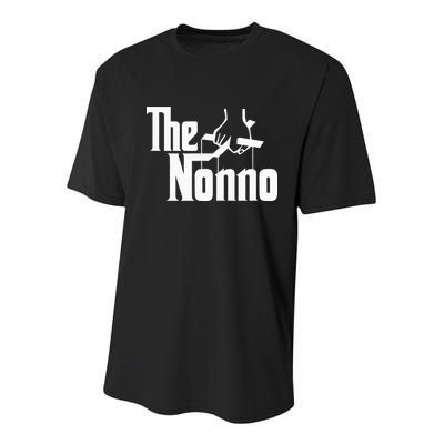 The Nonno Italian Grandfather Mob Gangster Grandpa Youth Performance Sprint T-Shirt