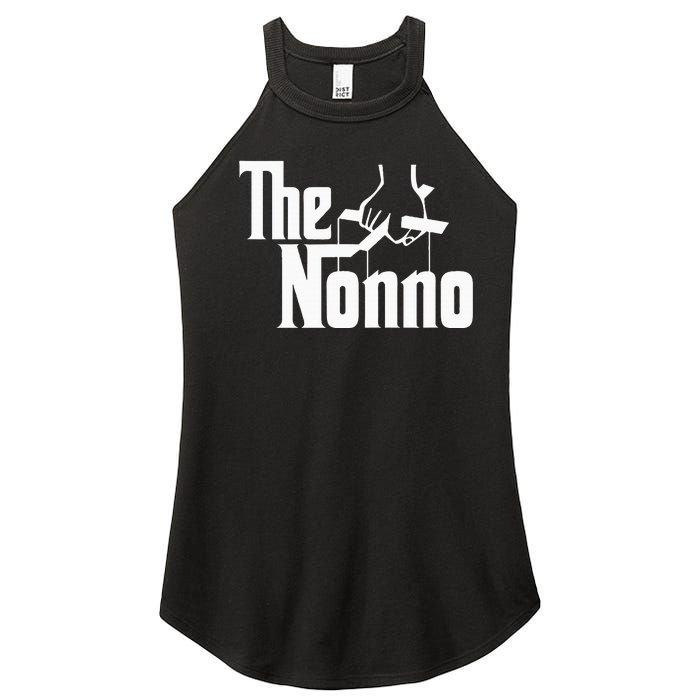 The Nonno Italian Grandfather Mob Gangster Grandpa Women’s Perfect Tri Rocker Tank