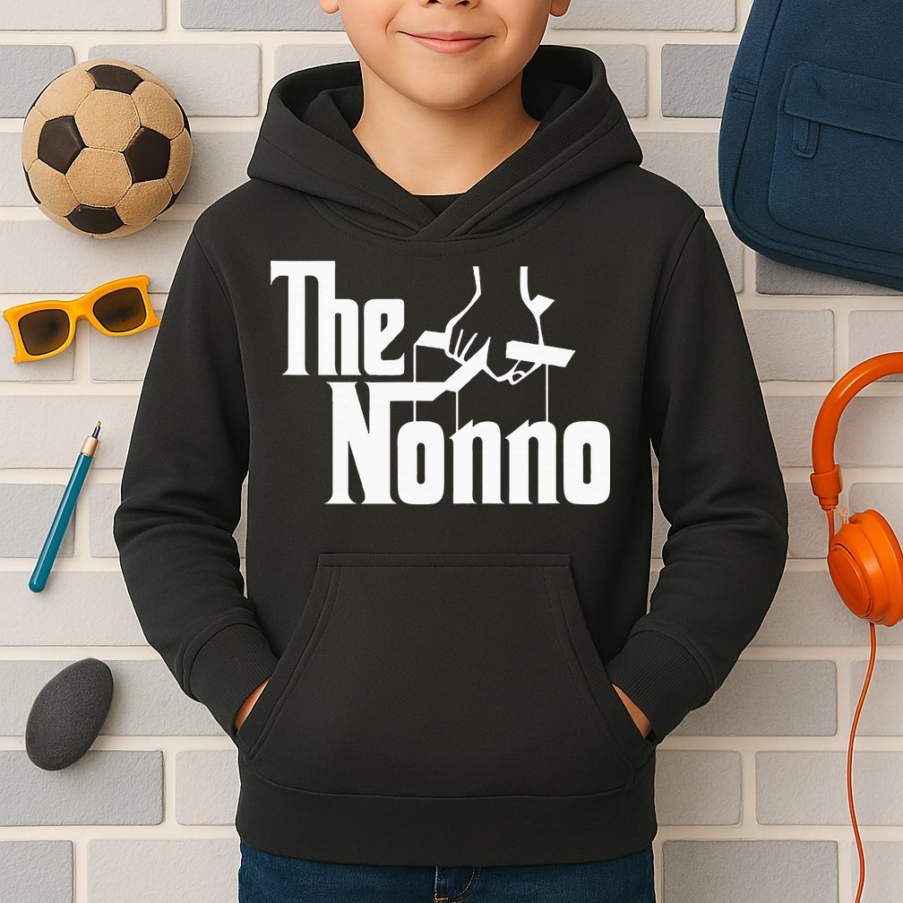 The Nonno Italian Grandfather Mob Gangster Grandpa Kids Hoodie
