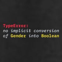 Typeerror No Implicit Conversion Of Gender Into Boolean Trucker Hat