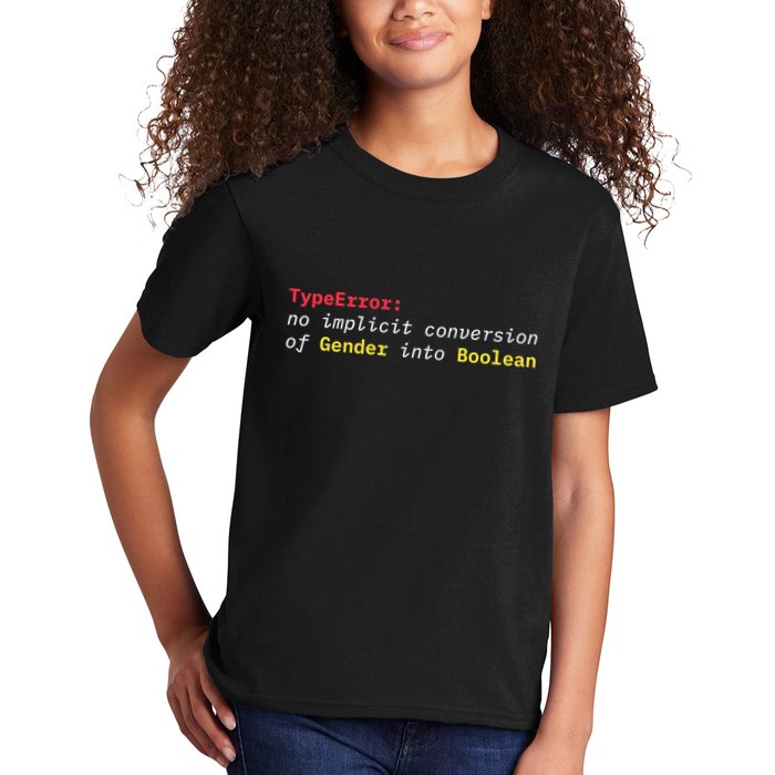 Typeerror No Implicit Conversion Of Gender Into Boolean Kids T-Shirt