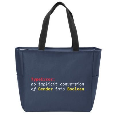 Typeerror No Implicit Conversion Of Gender Into Boolean Zip Tote Bag