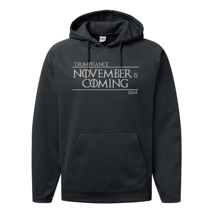 Trumpfiance November Is Coming Performance Fleece Hoodie