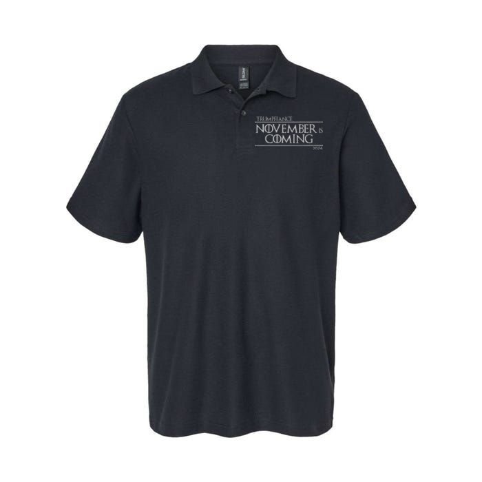 Trumpfiance November Is Coming Softstyle Adult Sport Polo