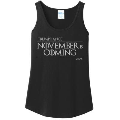 Trumpfiance November Is Coming Ladies Essential Tank