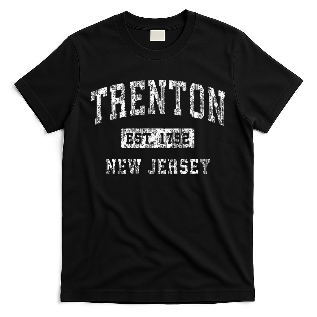 Trenton New Jersey Nj Vintage Established Sports T-Shirt