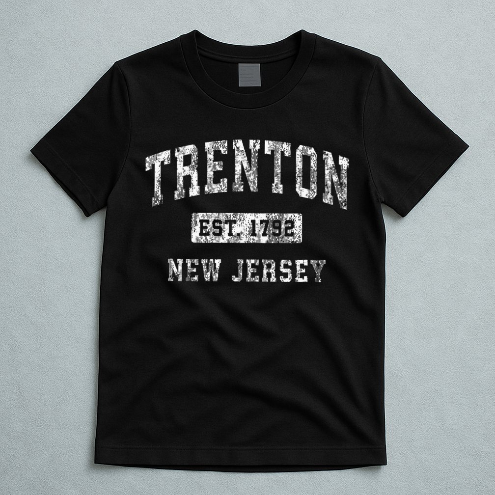 Trenton New Jersey Nj Vintage Established Sports T-Shirt