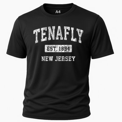 Tenafly New Jersey Nj Vintage Sports Established Cooling Performance Crew T-Shirt