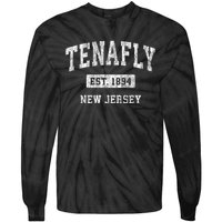 Tenafly New Jersey Nj Vintage Sports Established Tie-Dye Long Sleeve Shirt