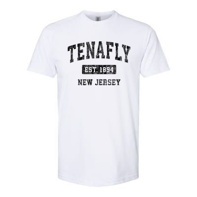 Tenafly New Jersey Nj Vintage Sports Established Softstyle CVC T-Shirt