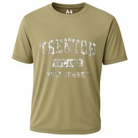 Trenton New Jersey Nj Vintage Established Cooling Performance Crew T-Shirt