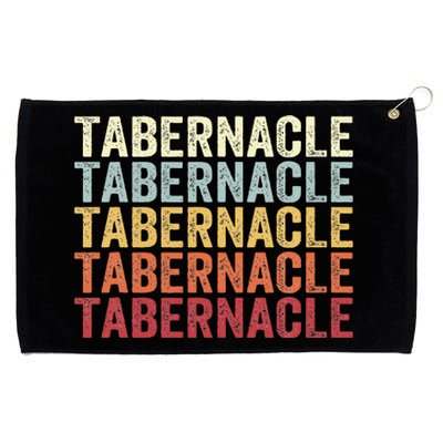 Tabernacle New Jersey Tabernacle Nj Retro Vintage Text Grommeted Golf Towel