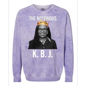 The Notorious KBJ Ketanji Brown Jackson Supremes Court Justice Colorblast Crewneck Sweatshirt