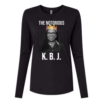 The Notorious KBJ Ketanji Brown Jackson Supremes Court Justice Womens Cotton Relaxed Long Sleeve T-Shirt