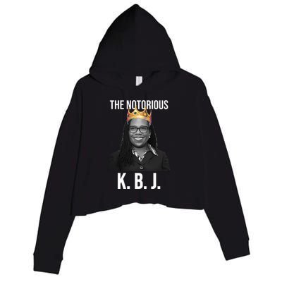 The Notorious KBJ Ketanji Brown Jackson Supremes Court Justice Crop Fleece Hoodie