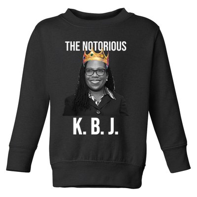 The Notorious KBJ Ketanji Brown Jackson Supremes Court Justice Toddler Sweatshirt