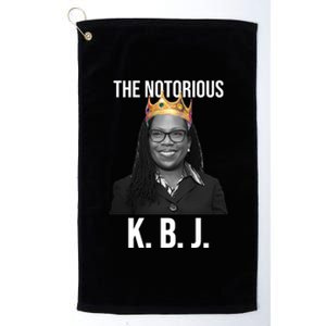 The Notorious KBJ Ketanji Brown Jackson Supremes Court Justice Platinum Collection Golf Towel