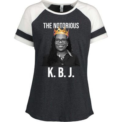 The Notorious KBJ Ketanji Brown Jackson Supremes Court Justice Enza Ladies Jersey Colorblock Tee