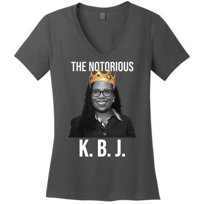 The Notorious KBJ Ketanji Brown Jackson Supremes Court Justice Women's V-Neck T-Shirt