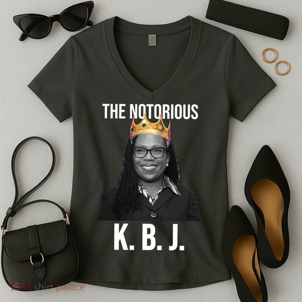 The Notorious KBJ Ketanji Brown Jackson Supremes Court Justice Women's V-Neck T-Shirt