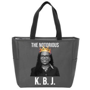 The Notorious KBJ Ketanji Brown Jackson Supremes Court Justice Zip Tote Bag