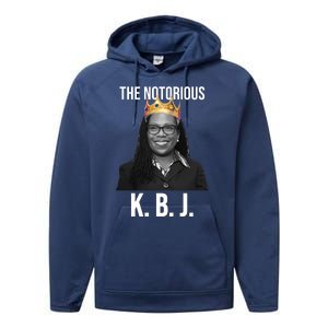 The Notorious KBJ Ketanji Brown Jackson Supremes Court Justice Performance Fleece Hoodie