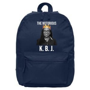 The Notorious KBJ Ketanji Brown Jackson Supremes Court Justice 16 in Basic Backpack