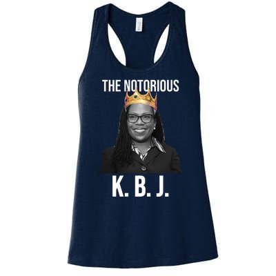 The Notorious KBJ Ketanji Brown Jackson Supremes Court Justice Women's Racerback Tank