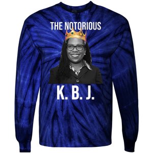 The Notorious KBJ Ketanji Brown Jackson Supremes Court Justice Tie-Dye Long Sleeve Shirt