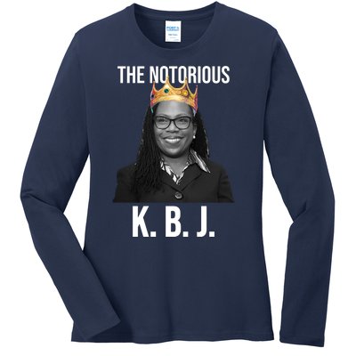 The Notorious KBJ Ketanji Brown Jackson Supremes Court Justice Ladies Long Sleeve Shirt