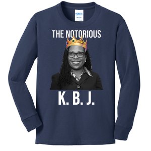 The Notorious KBJ Ketanji Brown Jackson Supremes Court Justice Kids Long Sleeve Shirt