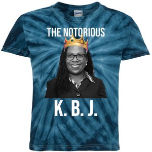 The Notorious KBJ Ketanji Brown Jackson Supremes Court Justice Kids Tie-Dye T-Shirt