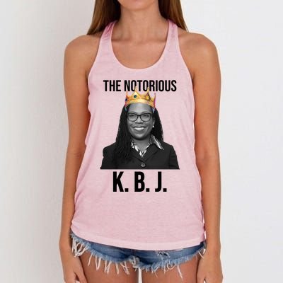 The Notorious KBJ Ketanji Brown Jackson Supremes Court Justice Women's Knotted Racerback Tank