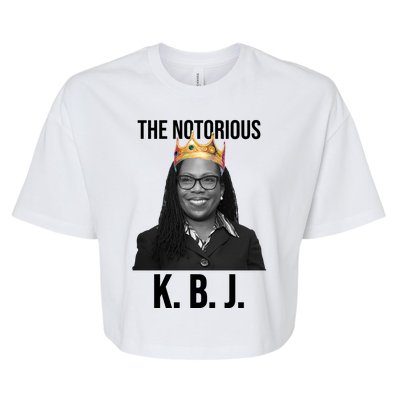 The Notorious KBJ Ketanji Brown Jackson Supremes Court Justice Bella+Canvas Jersey Crop Tee