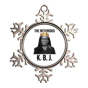 The Notorious KBJ Ketanji Brown Jackson Supremes Court Justice Metallic Star Ornament