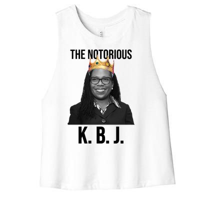 The Notorious KBJ Ketanji Brown Jackson Supremes Court Justice Women's Racerback Cropped Tank