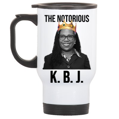 The Notorious KBJ Ketanji Brown Jackson Supremes Court Justice Stainless Steel Travel Mug