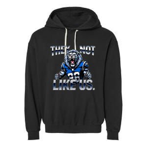 They Not Like Us Touchdown American Football Game Day Lion Garment-Dyed Fleece Hoodie