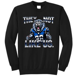 They Not Like Us Touchdown American Football Game Day Lion Sweatshirt