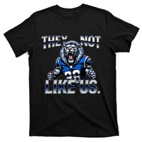 They Not Like Us Touchdown American Football Game Day Lion T-Shirt