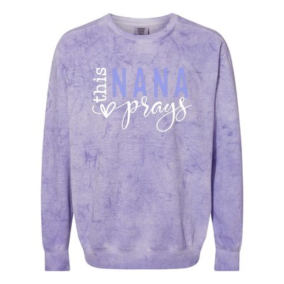 This Nana Love Prays Colorblast Crewneck Sweatshirt