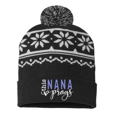 This Nana Love Prays USA-Made Snowflake Beanie