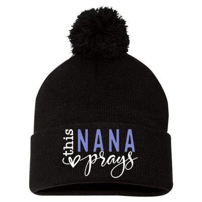 This Nana Love Prays Pom Pom 12in Knit Beanie