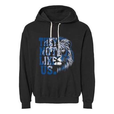 They Not Like Us Lion Garment-Dyed Fleece Hoodie